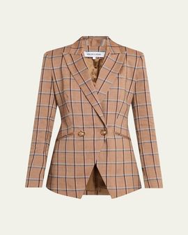 Veronica Beard Rickie Plaid Dickey Jacket