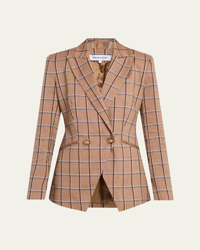 Veronica Beard Rickie Plaid Dickey Jacket