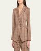 Veronica Beard Rickie Plaid Dickey Jacket - 4
