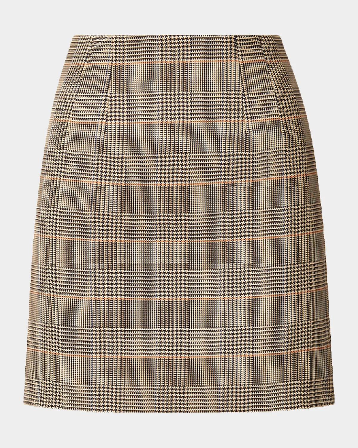 Veronica Beard Roman Plaid Mini Skirt