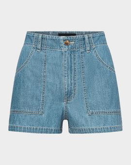 Veronica Beard Sally Cotton Denim Shorts