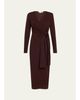 Veronica Beard Salomez Knit Wrap Midi Dress - 1