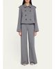 Veronica Beard Saunder Cotton-Blend Wide-Leg Pants - 2
