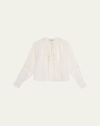 Veronica Beard Sawyer Ramie Blouse