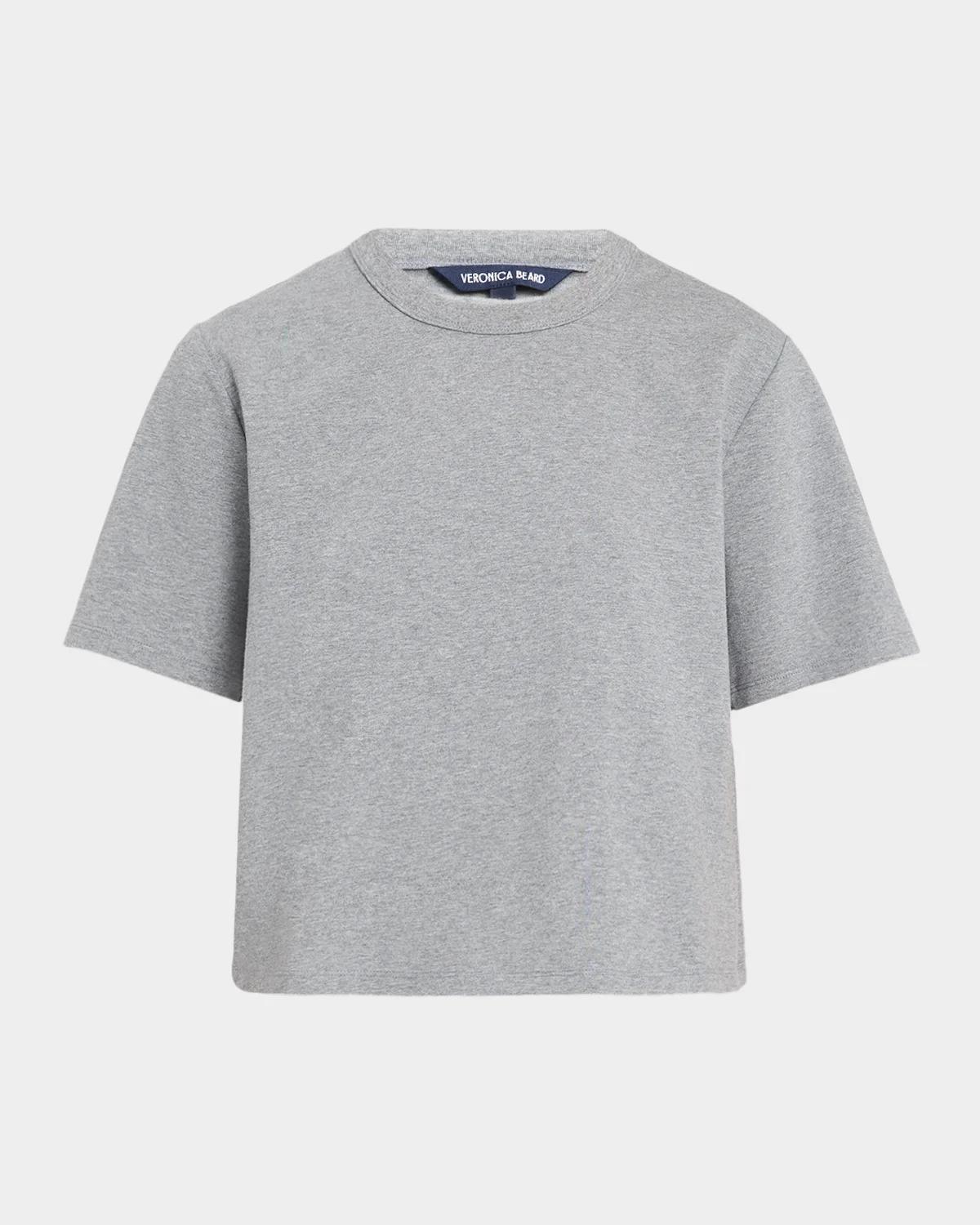 Veronica Beard Sebastian Short-Sleeve Boxy Tee