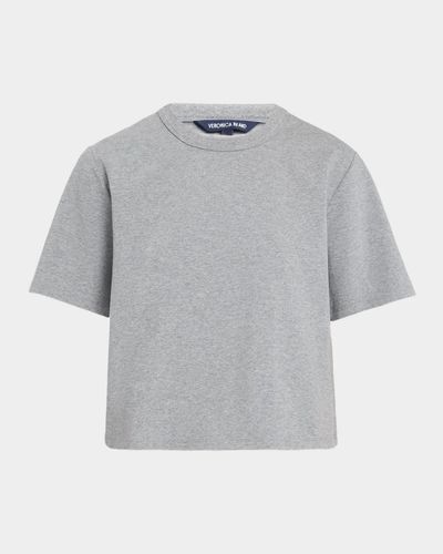 Veronica Beard Sebastian Short-Sleeve Boxy Tee