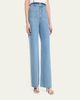 Veronica Beard Taylor Embroidered Patch-Pocket Straight-Leg Jeans - 4