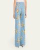 Veronica Beard Taylor High-Rise Wide-Leg Floral Jeans - 3