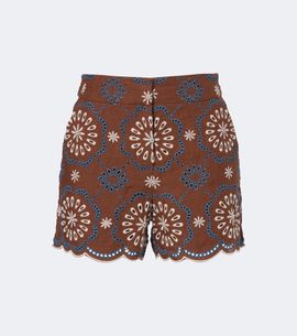 Veronica Beard Veronica Beard Allen broderie anglaise linen shorts