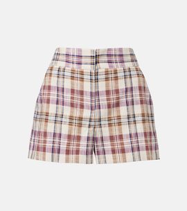 Veronica Beard Veronica Beard Allen cotton-blend plaid shorts