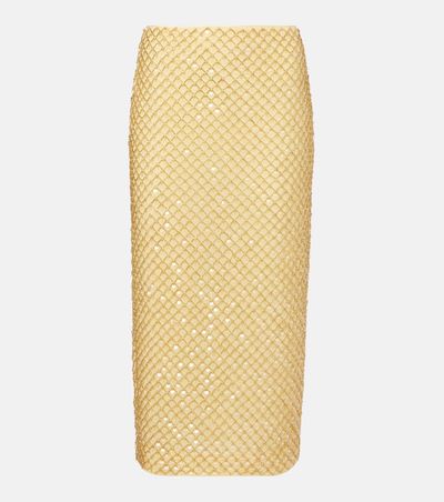 Veronica Beard Veronica Beard Allora embellished midi skirt