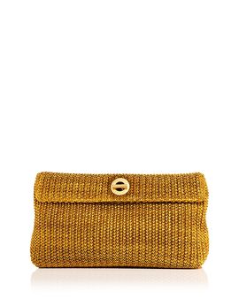 Veronica Beard Veronica Beard Anchor Raffia Effect Clutch