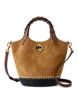 Veronica Beard Veronica Beard Anchor Whipstitch Suede Crossbody Tote