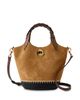 Veronica Beard Veronica Beard Anchor Whipstitch Suede Crossbody Tote - 4