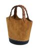 Veronica Beard Veronica Beard Anchor Whipstitch Suede Crossbody Tote - 5
