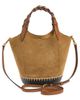 Veronica Beard Veronica Beard Anchor Whipstitch Suede Top-Handle Bag - 3
