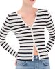 Veronica Beard Veronica Beard Anwin Cardigan Dove/Navy - 1