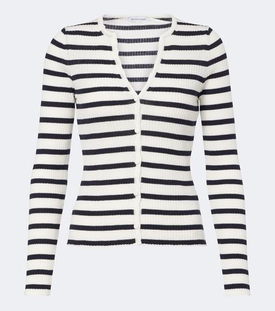 Veronica Beard Veronica Beard Anwin striped wool cardigan