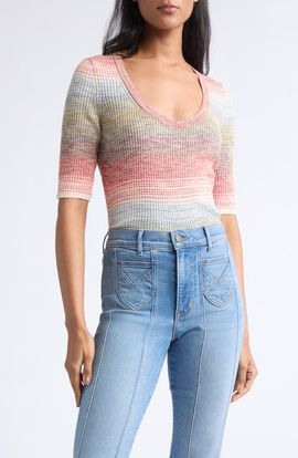 Veronica Beard Veronica Beard Archibald Scoop Neck Top