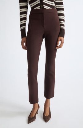 Veronica Beard Veronica Beard Arte Wool Blend Crop Flare Pants