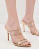 Veronica Beard Veronica Beard Asha Piping Sandals Clear/Pale Gold - 3