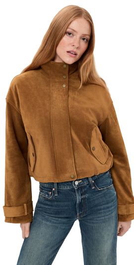 Veronica Beard Veronica Beard Bateman Suede Jacket Acorn