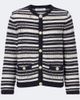 Veronica Beard Veronica Beard Bellingham striped cotton cardigan - 1