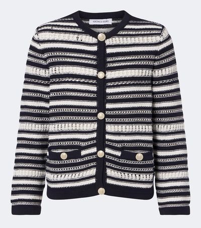Veronica Beard Veronica Beard Bellingham striped cotton cardigan