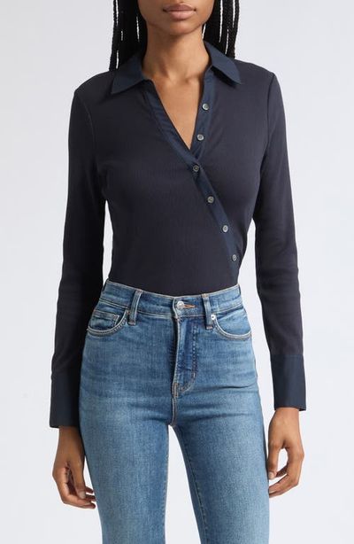 Veronica Beard Veronica Beard Brenner Rib Button-Up Shirt
