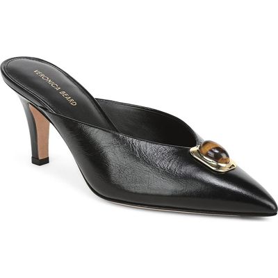 Veronica Beard Veronica Beard Cabochon Leather Pointed Toe Mule