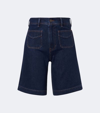 Veronica Beard Veronica Beard Carter denim Bermuda shorts