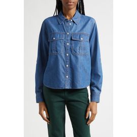 Veronica Beard Veronica Beard Catriona Cotton Blend Button-Up Shirt