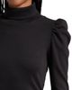 Veronica Beard Veronica Beard Cedar Rib Puff Sleeve Cotton Turtleneck - 4