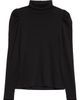Veronica Beard Veronica Beard Cedar Rib Puff Sleeve Cotton Turtleneck - 5