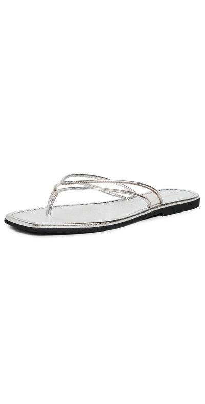 Veronica Beard Veronica Beard Clea Piping Sandals Clear/Silver