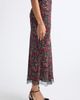 Veronica Beard Veronica Beard Clover Lace Trim Silk Blend Midi Skirt - 4