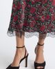 Veronica Beard Veronica Beard Clover Lace Trim Silk Blend Midi Skirt - 5