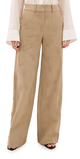 Veronica Beard Veronica Beard Cole Wide Leg Trousers Sand