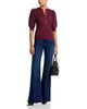 Veronica Beard Veronica Beard Coralee Henley Cotton Stretch Top - 2