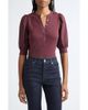 Veronica Beard Veronica Beard Coraleet Puff Shoulder Top - 1