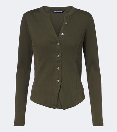 Veronica Beard Veronica Beard Cordis ribbed-knit cotton-blend cardigan