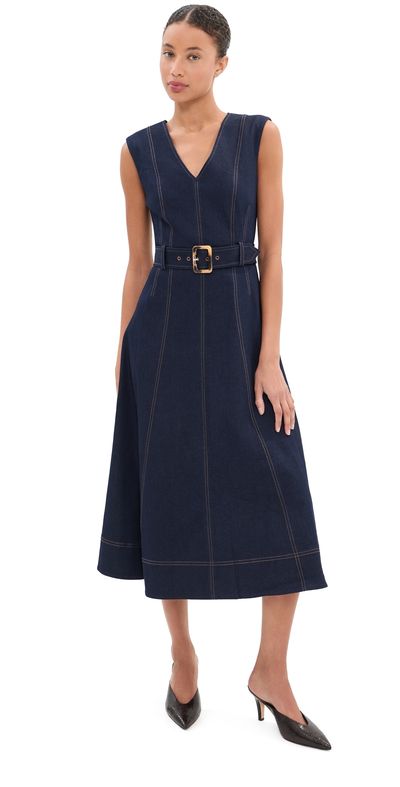 Veronica Beard Veronica Beard Cosette Dress Midnight Wash