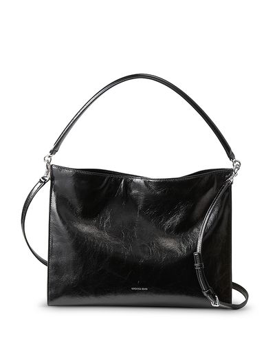 Veronica Beard Veronica Beard Crinkle Leather Shoulder Bag