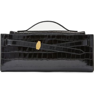 Veronica Beard Veronica Beard Croc Embossed Dash Clutch