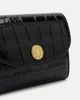 Veronica Beard Veronica Beard Croc Embossed Flap Leather Card Case - 4