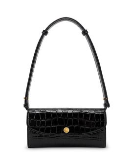 Veronica Beard Veronica Beard Croc Embossed Leather Crossbody