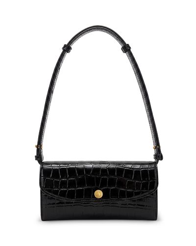 Veronica Beard Veronica Beard Croc Embossed Leather Crossbody