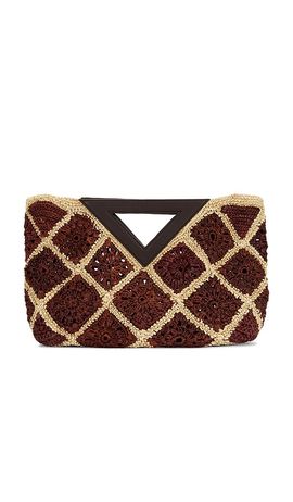 Veronica Beard Veronica Beard Crochet Raffia Vesper Bag