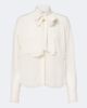 Veronica Beard Veronica Beard Darlis tie-neck crêpe de chine blouse - 1
