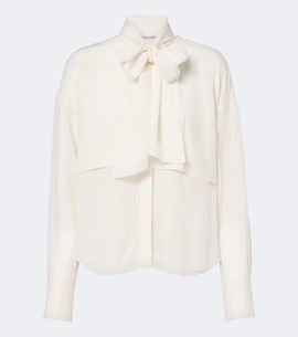 Veronica Beard Veronica Beard Darlis tie-neck crêpe de chine blouse